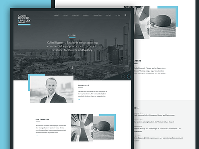 CBP corporate design minimal ui website