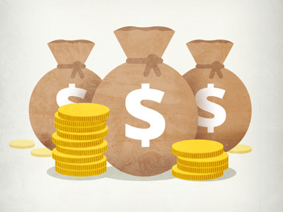 Money Bags finance illustration