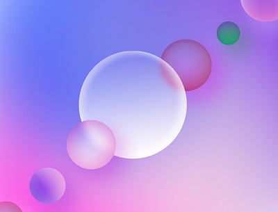 Galaxy-bubbles 3d 3d graphic art artwork illustration pink visual