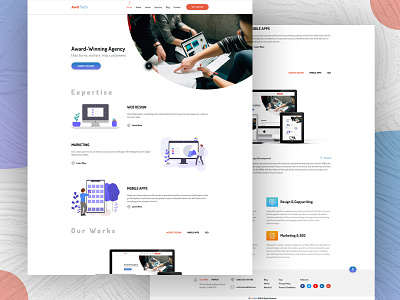 Awdtech Web Agency ui design web design