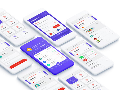 E-Wallet app design bank app design interaction design interface design mobile app mobile banking payment app ui design ux design