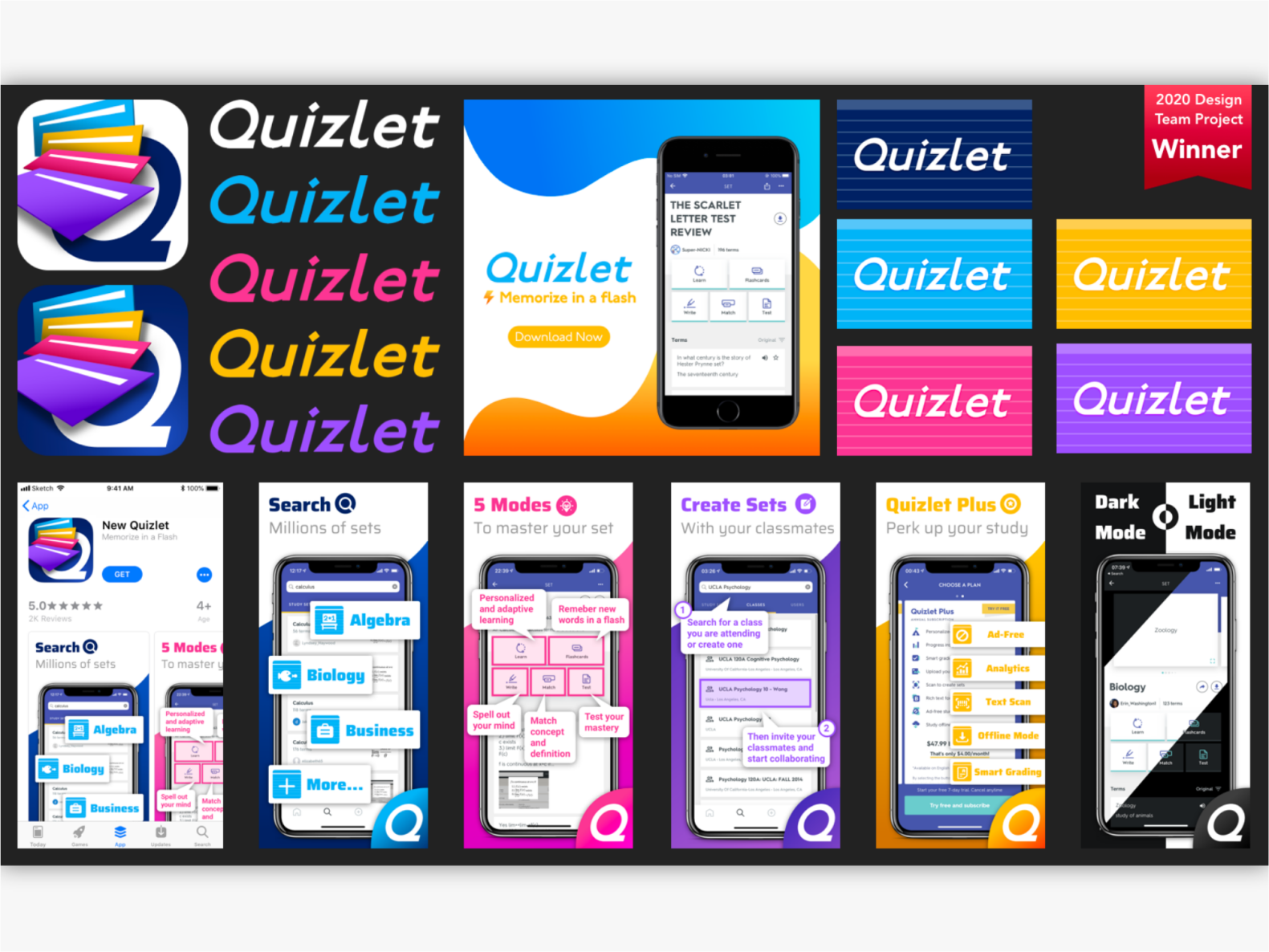 Quizlet Rebranding by Shengyuan Lu on Dribbble