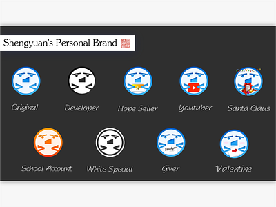 Personal Branding Variations branding design logo