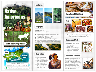 Native Americans Brochure design