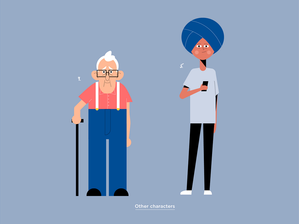Moral Reframing character design exploration by Panic on Dribbble