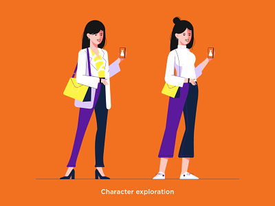 Character exploration 2d character character design fashion illustration panic studio shopping