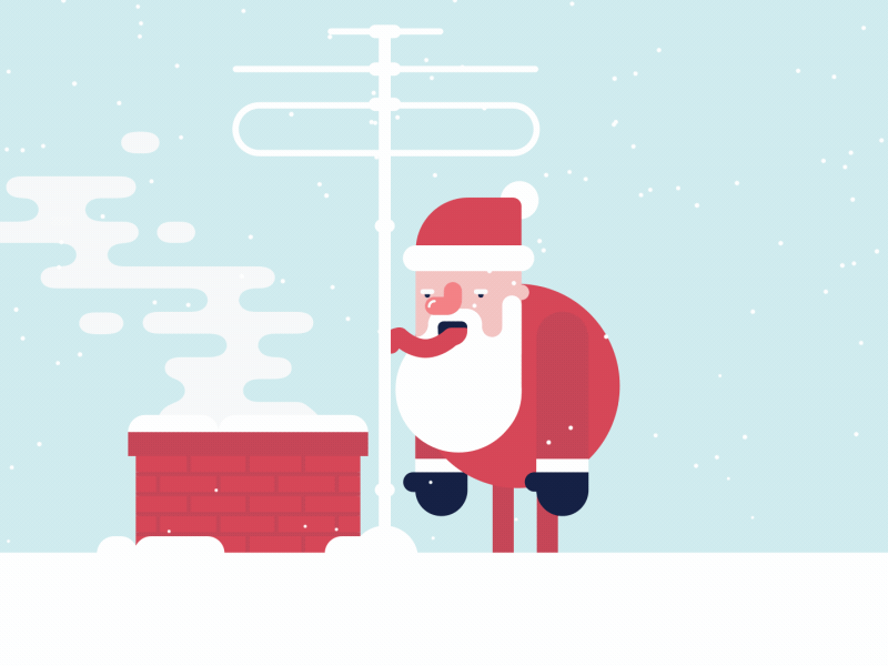 Help Santa! 2d after effects animation character chimney christmas house motion graphics santa xmas