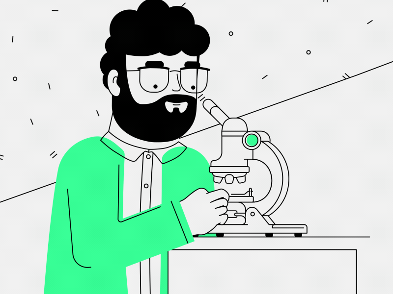 Harvest Direct || Protect what matters after effects character animation character design chemist explainer laboratory marijuana medical microscope minimal panicstudio pharmaceutical