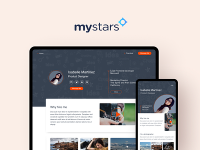 Mystars - Profile Page
