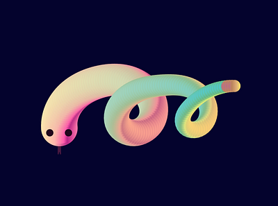 Snake Illustration - Wallpaper color cute design flat graphic design illustration vector wallpaper