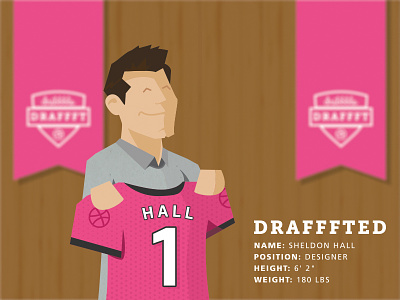 Dribbble debut drafffted draft first nfl shot