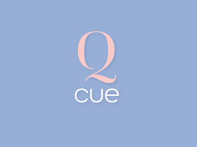 Cue Logo color logo pantone rose quartz serenity