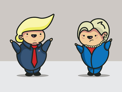 The Debate america debate hillary illustration president trump vote