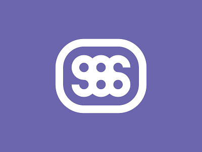 986 Logo circles logo numbers