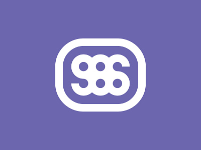 986 Logo circles logo numbers