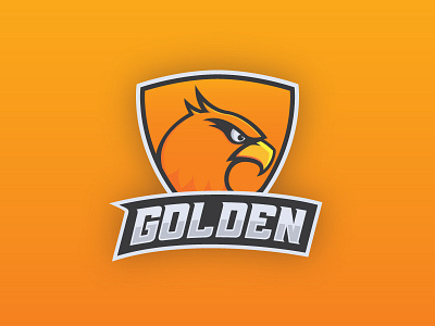 Golden esports hawk logo sketch sports