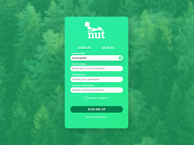 Sign Up daily ui sign up ui