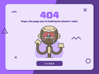 404 404 daily ui illustration monkey ui