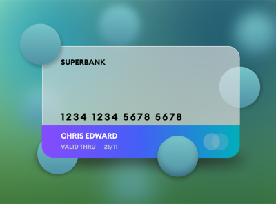 Bank Card 3d design bank bank card credit card gift card glass morphism glassmorphism