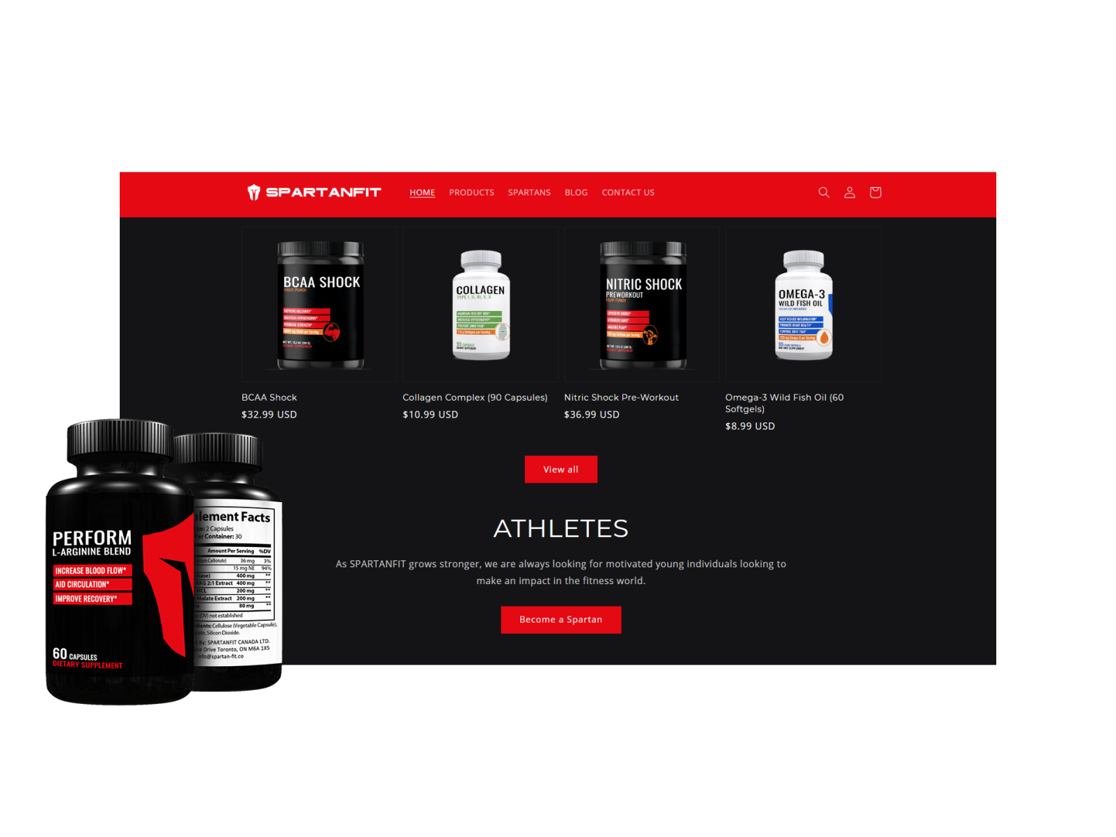 Supplement Store site & Product Design by Alex Shchebelskyy on Dribbble
