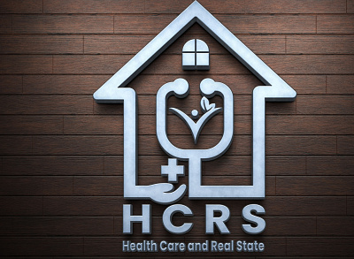Real Estate and Health Care logo design icon illustration illustrator latter logo typography vector
