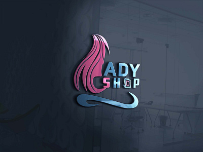 There are a lady shop logo design. branding design graphic design icon illustration illustrator latter logo typography