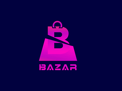 There are a modern Bazar logo design