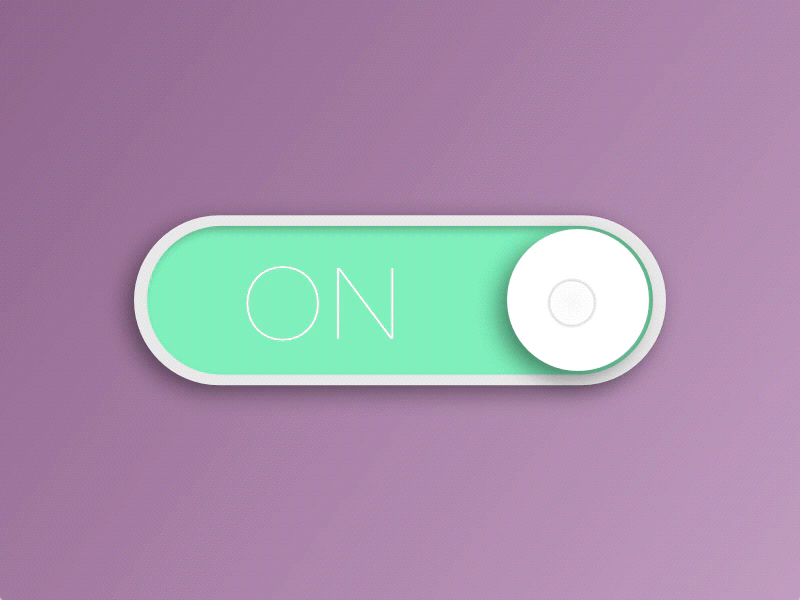 ON/OFF Switch animation button clean concept dailyui design digital gif interface ui user interface ux