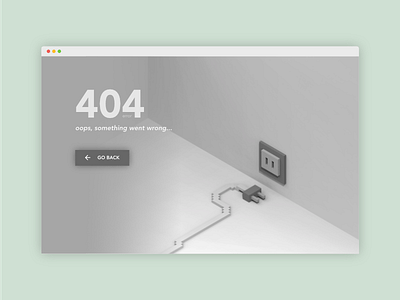 404 Page concept dailyui design error magicavoxel page ui ux voxel web