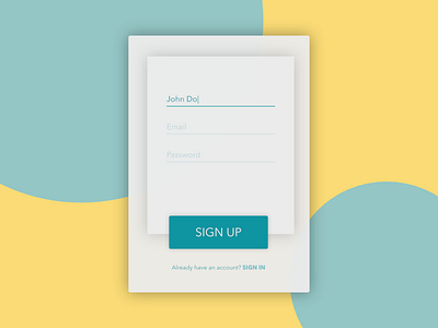 Sign Up affinitydesigner clean concept dailyui design digital interface signup ui user interface ux