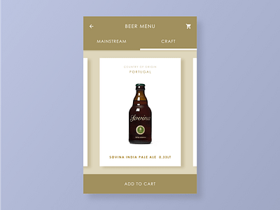 Beer Menu app beer concept dailyui design digital flat interface list ui user interface ux