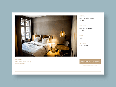 Confirm Reservation booking concept dailyui design digital flat interface reservation ui ux