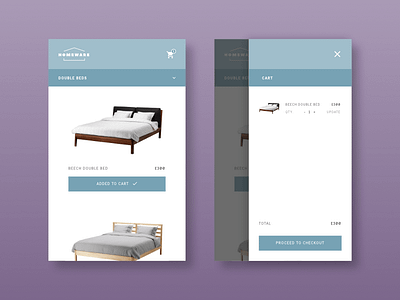 Shopping Cart cart concept dailyui design digital flat interface mobile ui ux