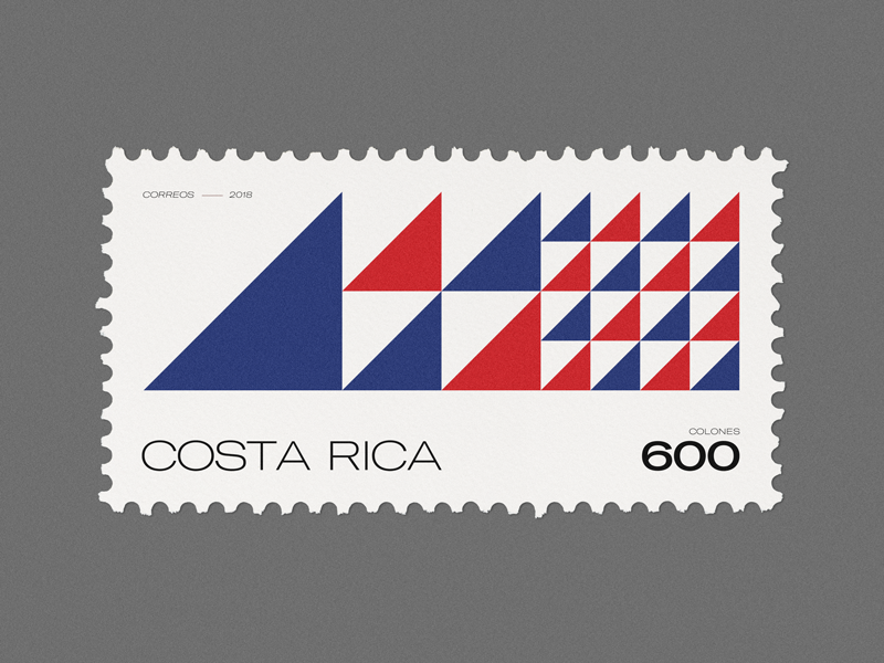 Stamp Archive — Costa Rica 🇨🇷 design graphicdesign geometric minimal symbol logo typography stamp archive