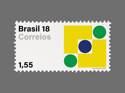 Stamp Archive — Brazil design geometric graphicdesign logo minimal stamp archive symbol typography