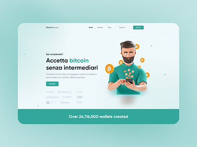 Bitcoin People - Crypto Currency Website UI Design (Shot 2)