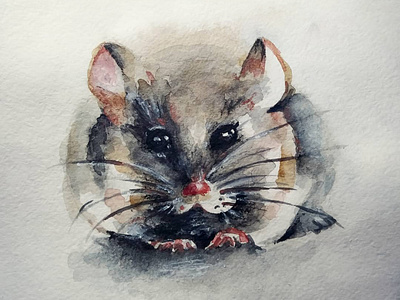 Mouse. Watercolor