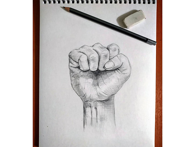 Fist. Pencil arm artsketch crayondrawing hand knuckle pencilart pencilsketch punch sketching sketchup