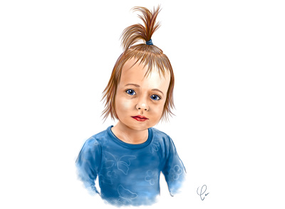 Digital Art. Portrait. My daughter art child cintiq daughter digital digitalart girl iilustration portal sketch wacom
