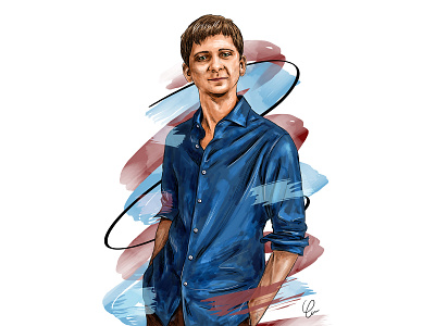 Digital Art for my friend digital art digital design digital illustration digital painting drawing illustration men portrait