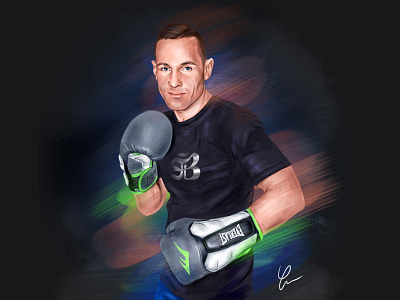 Boxer art boxer digital digital art digital illustration digital painting illustration