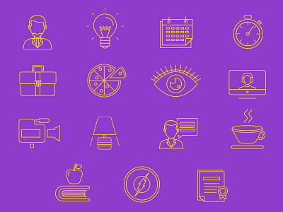 Vector icons for Internet Marketing School