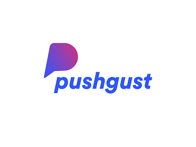 Pushgust Logo 0 branding design icon illustration logo vector