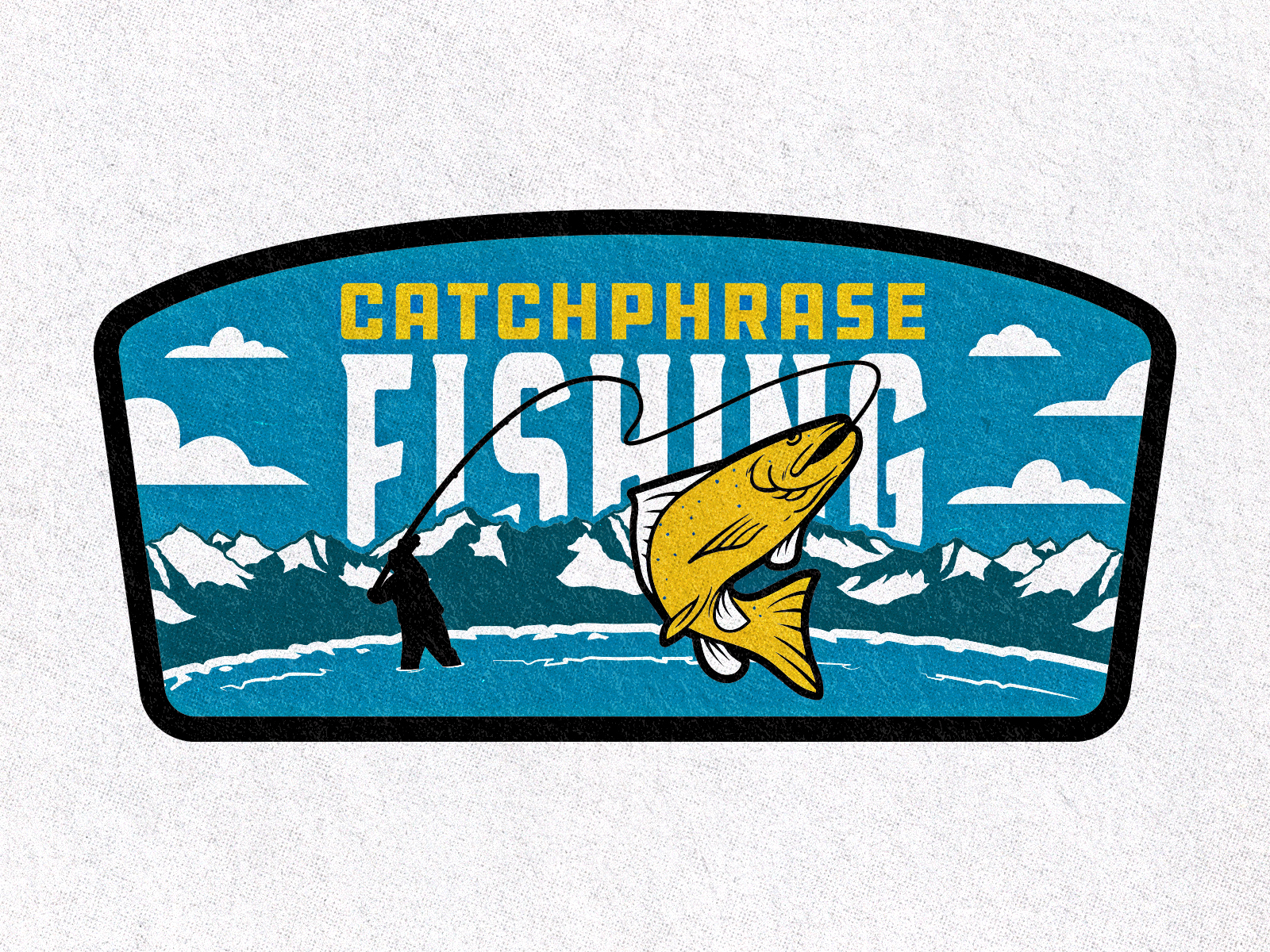Catchphrase Fishing Patch by Cameron Kinchen on Dribbble