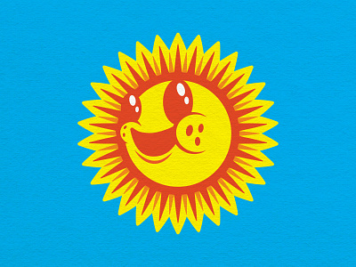 Happy Little Sun cartoon happiness happy illustration positivity summer sun sun logo sunny sunny day sunshine