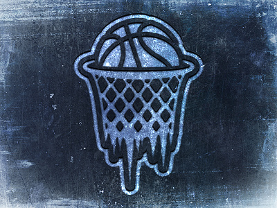 Ice Out White Out basketball colorado state university dribbble frozen hoop ice illustration illustrator logo mockup rams winter