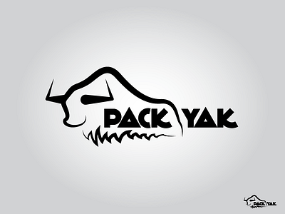 Pack Yak Logo 1 bull client horn logo option pack type typography yak