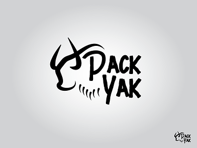 Pack Yak Logo 2 bull client horn logo option pack type typography yak