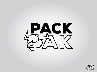 Pack Yak Logo 3 bull client horn logo option pack type typography yak