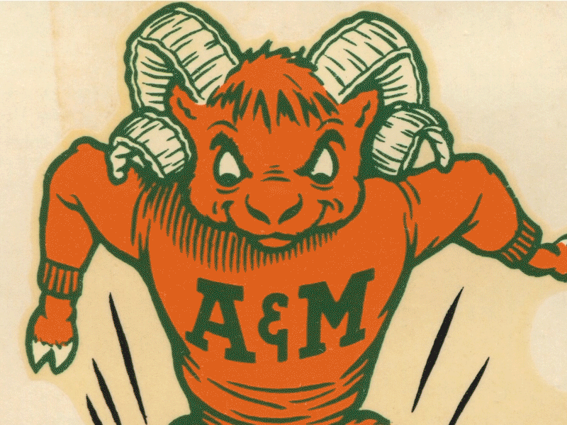 Aggies to Rams aggies animal branding cartoon colorado gif illustration rams state throwback vector vintage